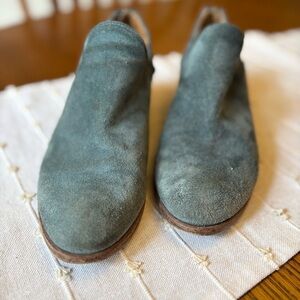 Frye Women's Ankle Booties in Blue Suede
